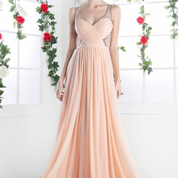 A-line Stretch Mesh Gown CN5061